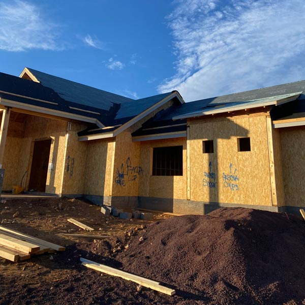 New roof construction in Flagstaff Arizona